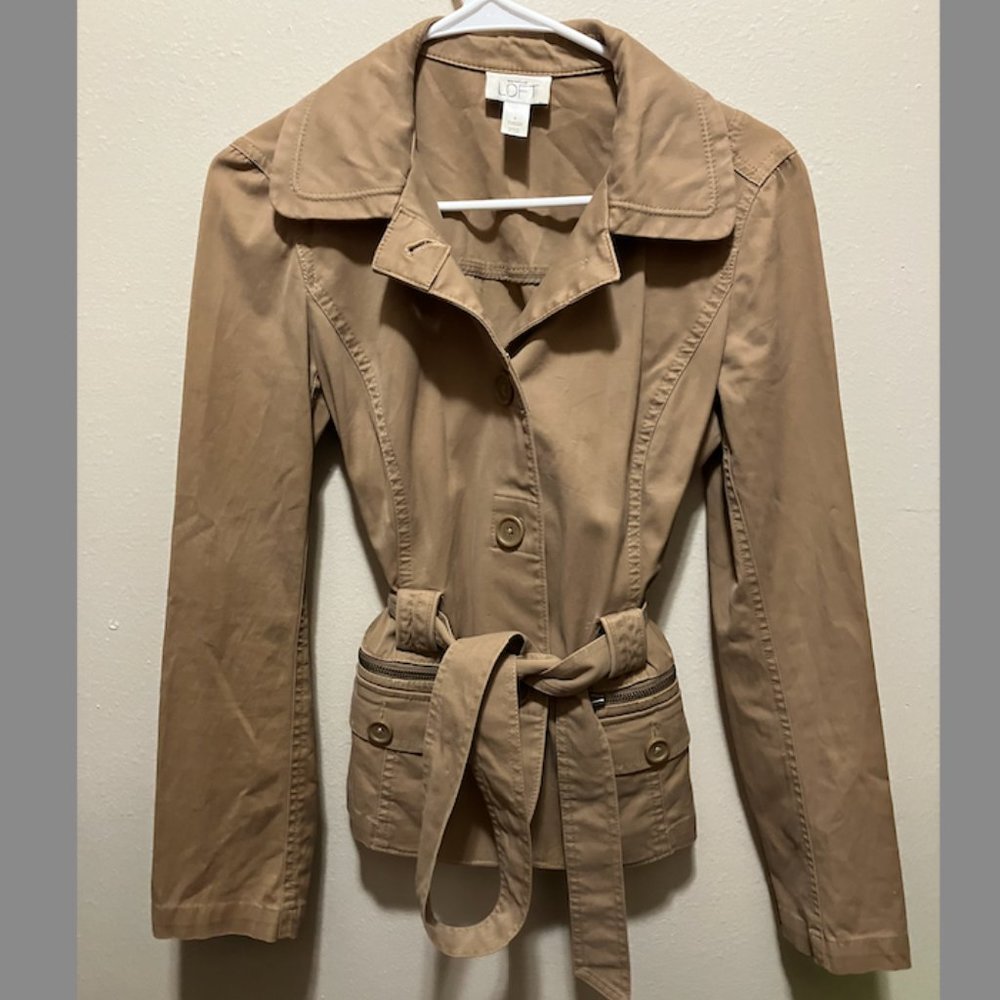 LOFT Tan Safari Jacket